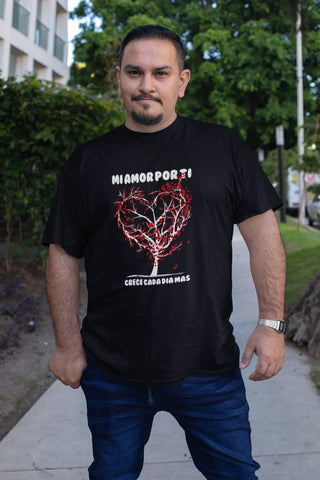 "Mi amor por ti crece cada día mas"